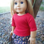 How to Make Peplum Skirt for American Girl Dolls