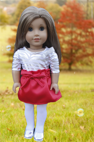 Paper Bag Skirt Tutorial for American Girl Dolls