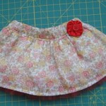 Floral Skirt with Wide Waistband