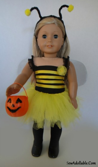 Bumble Bee Costume for AG Dolls