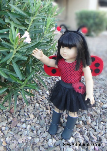 lady bug costume ag doll